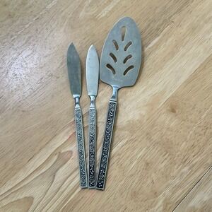 Vintage Nasco Castellano Stainless Steel Master Host Set Server Spreader 3 Piece